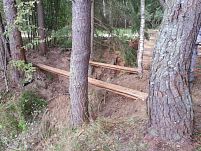 КЧ над оврагом