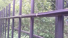 КЧ на сварном заграждении