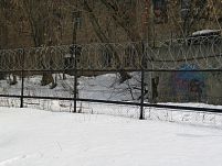 КЧ на заграждении из сетки рабица и АКЛ